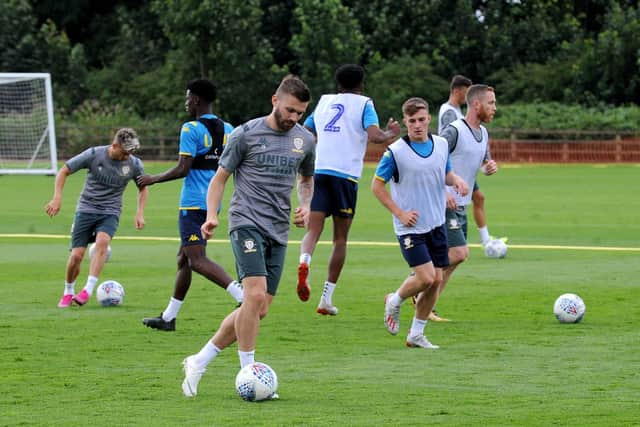 PATHWAY - Players like Robbie Gotts, right of centre in white vest, have come through the Leeds United ranks to the first team. Pic: Steve Riding