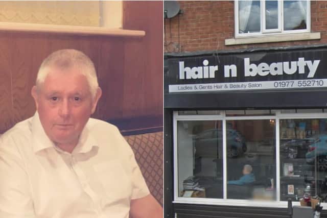 Les Longyear, 70, went for his hair cutting at 'Hair N Beauty'on Smawthorne Lane on Saturday July 4.