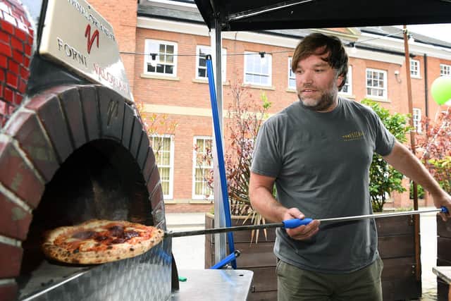 A pizza and prosecco event at last year's Leeds Indie Food festival at the Waterlane Boathouse.