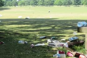 Rubbish left in Roundhay Park.
Pic: Friends of Roundhay Park