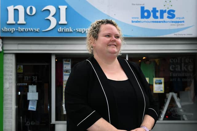 Marie Peacock, CEO of the Yorkshire Brain Tumour Charity, based in Headingley. Picture: Jonathan Gawthorpe