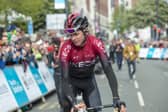 Chris Froome in Leeds at the finish of the 2019 Tour de Yorkshire. Picture by Bruce Rollinson.