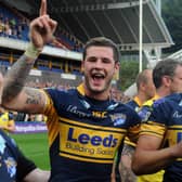 Zak Hardaker and Ben Jones Bishop who both scored two tries each in the 2012 Carnegie Challenge Cup semi-final against Wigan. Picture: Steve Riding.