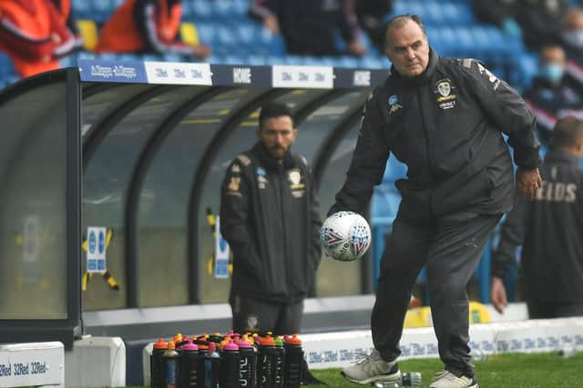 NO CHANGE: Says Leeds United head coach Marcelo Bielsa, whether his Whites play first or last in a round of Championship fixtures. Picture by Jonathan Gawthorpe.