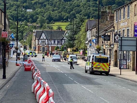 An ongoing police incident has closed Kirkgate in Otley (Photo: Tristan Milner)