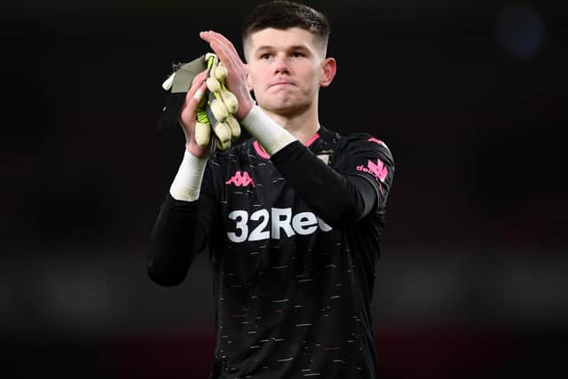 ASSURED - Illan Meslier's performances have belied his youth and inexperience, with five clean sheets in eight Championship games for Leeds United. Pic: Getty