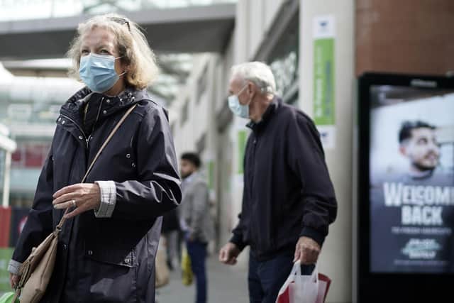 The UK government has announced that people entering shops will be required to wear a face mask by law from July 24. (Photo by Christopher Furlong/Getty Images)