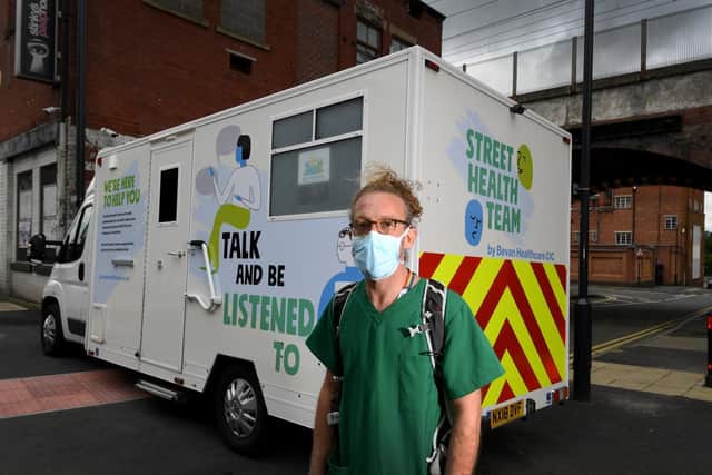 Dominic Maddocks takes healthcare on to the streets in Leeds city centre.