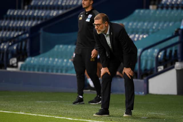 NOT IMPRESSED: West Brom boss Slaven Bilic during Tuesday night's goalless draw at home to Fulham. Photo by Ross Kinnaird/Getty Images.