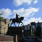 City Square in Leeds is home to most of the city's statues