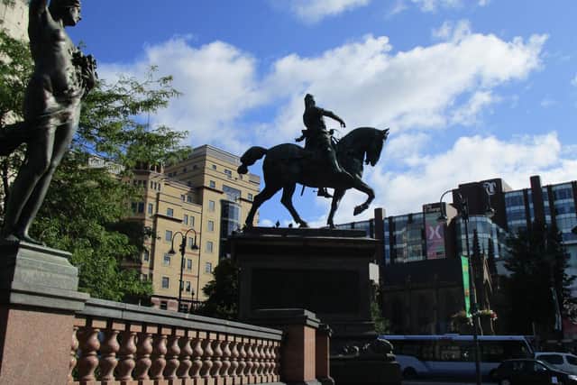 City Square in Leeds is home to most of the city's statues