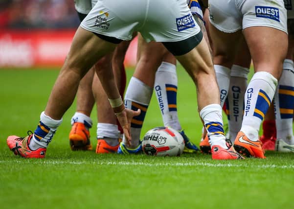 Scrums will not take place when Super League returns next month. Picture: SWPix.com.
