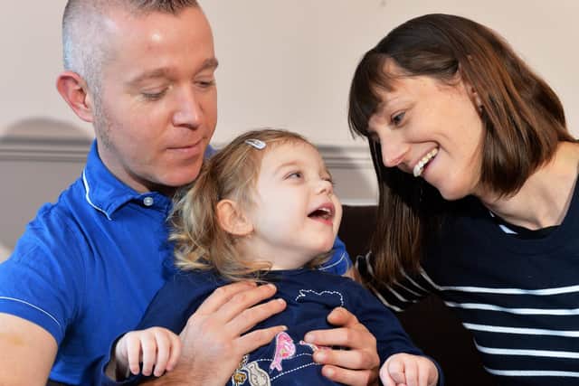 Zoe Lightfoot with parents Steve Lightfoot and Christine Hamshere