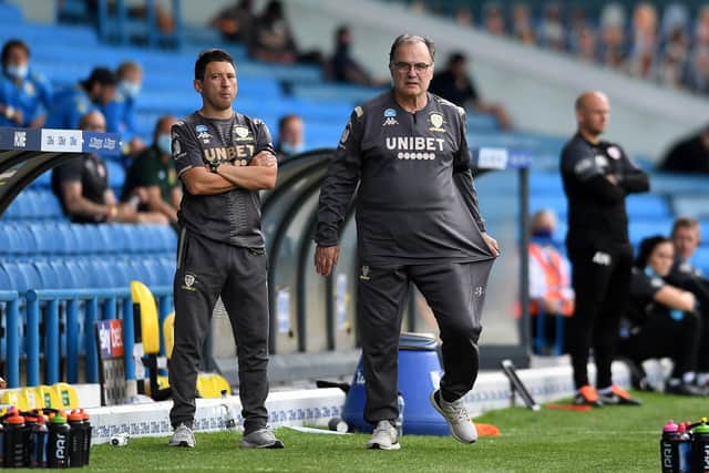 Leeds United head coach Marcelo Bielsa pictured during the Barnsley game. 
Picture: Jonathan Gawthorpe.