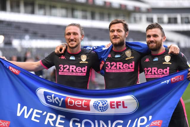 Celebrations continue as Leeds United are promoted to the Premier League. Picture: Getty