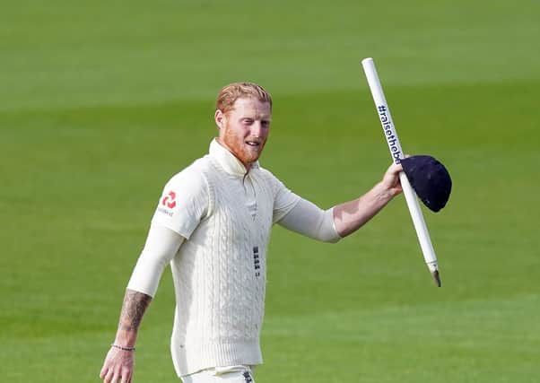SUPERMAN: England's Ben Stokes walks off with a stump after the hosts' win on day five at Emirates Old Trafford. Picture: Jon Super/NMC Pool/PA