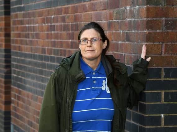 Andrea Milner, 48, of Burmantofts, who has been using the food bank delivery service during lockdown. Picture: Jonathan Gawthorpe