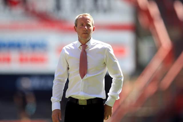 GIFTS: From Charlton Athletic boss and former Leeds United star Lee Bowyer to congratulate the Whites on their Championship title triumph. Picture by Adam Davy/PA Wire.