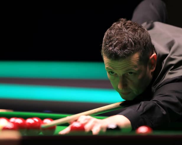 PLAIN SAILING: Peter Lines beat Connor Bemzey 6-1 in the first found of qualifying for the World Snooker Championships. Picture: Simon Cooper/PA Wire