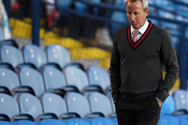 SAD: Former Leeds United star Lee Bowyer as Charlton Athletic are relegated at Elland Road. Photo by Michael Regan/Getty Images.