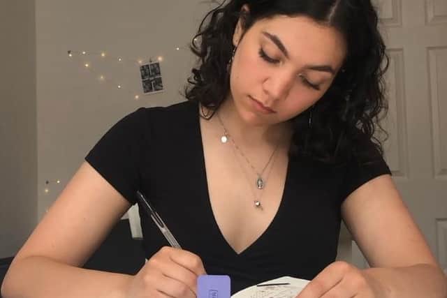 Maiya Dambawinna, a former Foyle young poet competition winner.