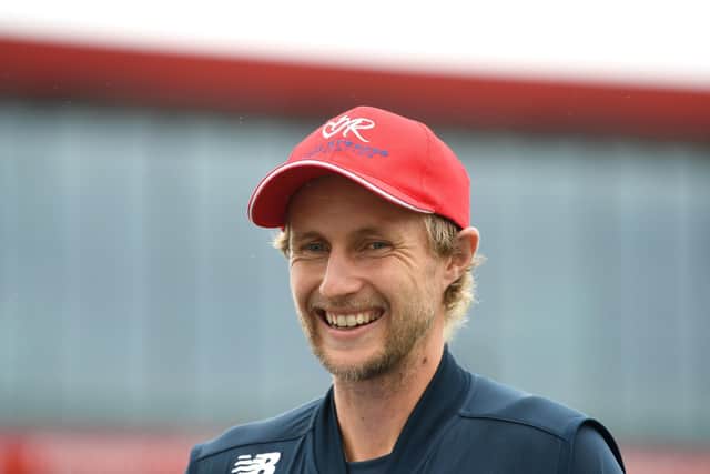 DECISIONS, DECISIONS: England captain Joe Root at Old Trafford on Thursday. Picture: Gareth Copley/Pool/PA