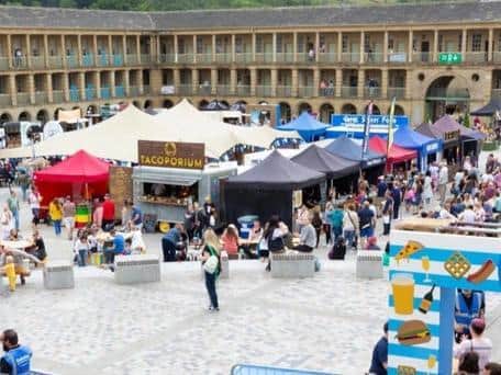 The popular Chow Down food festival is usually held in Halifax's The Piece Hall but is coming to Leeds for 10 whole weeks.