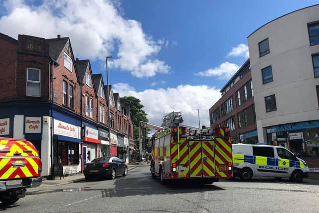 The scene on Meanwood Road (Photo: Amanda Liberty)