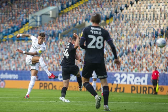 PERFECT - Ben White's volley on the final day of the season capped a near-perfect campaign for the Brighton and Hove Albion loanee at Leeds United. Pic: Tony Johnson