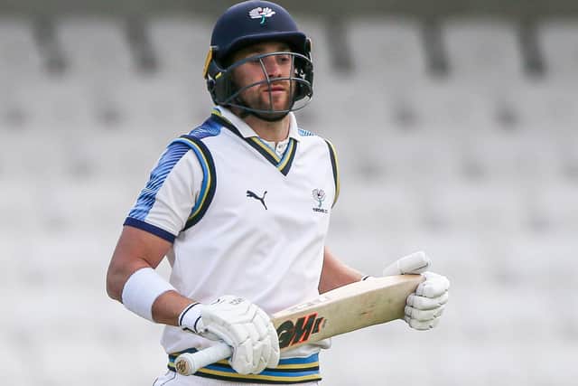 Yorkshire's Dawid Malan during the friendly with Durham at Emerald Headingley. Picture: Alex Whitehead/SWpix.com.
