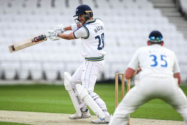 Yorkshire's Dawid Malan in action against Durham at Emerald Headingley. Picture: Alex Whitehead/SWpix.com.