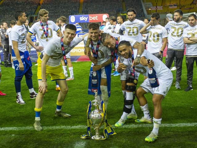 TARGET - Ben White, centre, is a player Leeds United want to get this summer on a permanent deal, but may well face huge competition. Pic: Tony Johnson