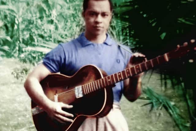 The late George (pictured) and Veryl Harriott arrived in Leeds from Jamaica with their three young sons in 1960. Today, many of the citys black musicians credit George with teaching them guitar.