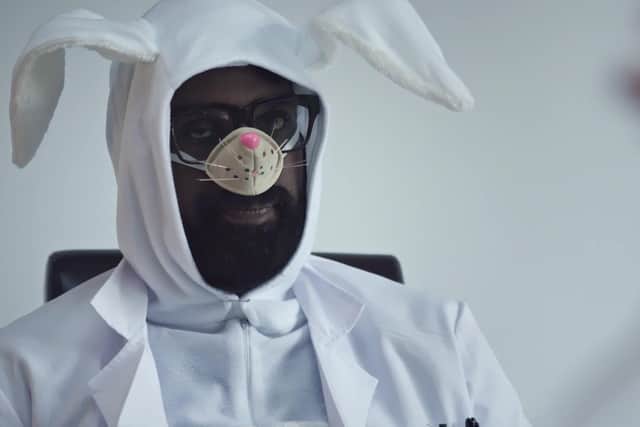 Romesh Ranganathan stars as a rabbit in the film. Picture: Chief Prodcutions.