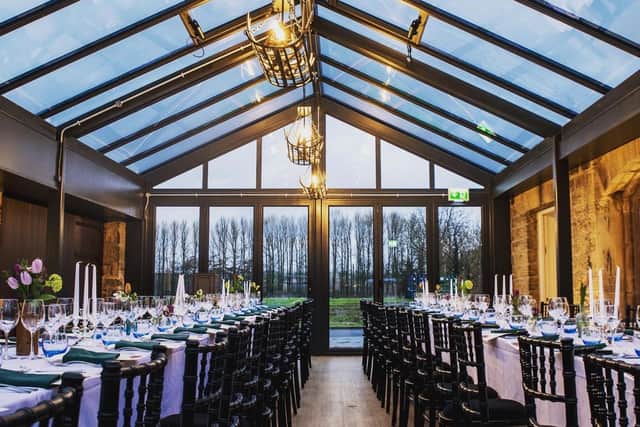 A former dog kennel and hunting lodge, among other things, The Hovel is now a fine-dining event space.