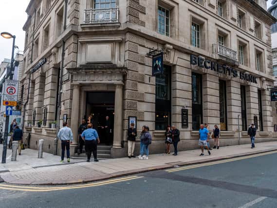 Wetherspoons has announced that all its pubs will be taking part in the government scheme to encourage people to eat out. Photo: Beckett's Bank.