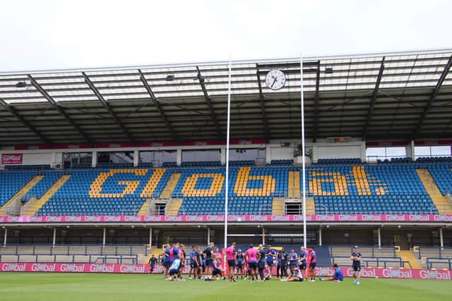 The Global East Stand as it is no known at Emerald Headingley. Picture via Leeds Rhinos.