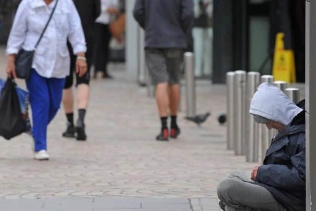 Police have warned people not to give money to beggars