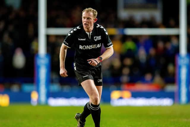Sunday's referee is Robert Hicks. Picture by Bruce Rollinson.