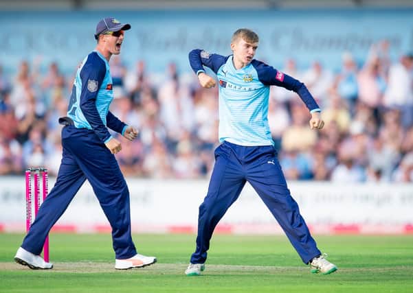Set for first-class debut: Yorkshire's Jack Shutt. Picture: SWPix
