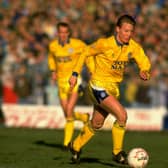 TOP FLIGHT STATUS: David Batty of Leeds United in action during the FA Cup 3rd Round match against Barnsley played at the Oakwell Ground in Barnsley. Picture by Shaun Botterill/Allsport.
