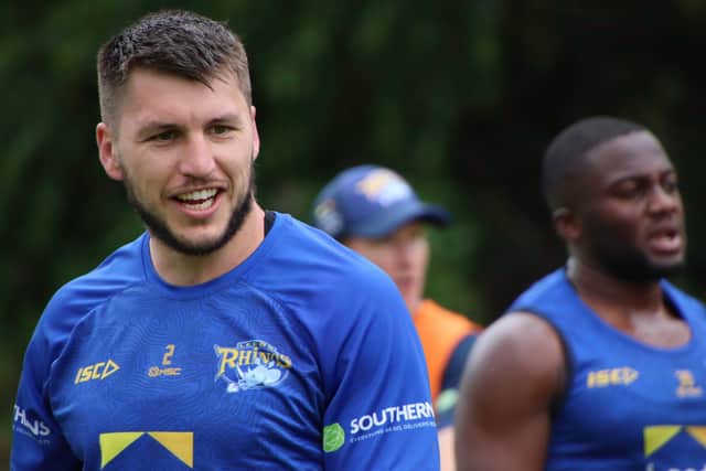 Tom Briscoe in training. Picture: Phil Daly/Leeds Rhinos/SWpix.com.