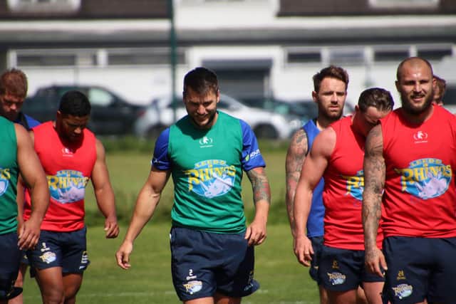 Tom Briscoe in training. Picture: Phil Daly/Leeds Rhinos/SWpix.com.
