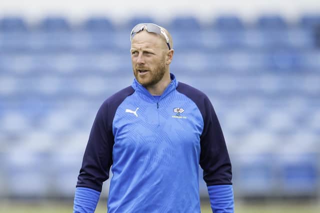 Yorkshire's Andrew Gale in training after the long lay off due to the Coronovirus pandemic. Picture by Allan McKenzie/SWpix.com