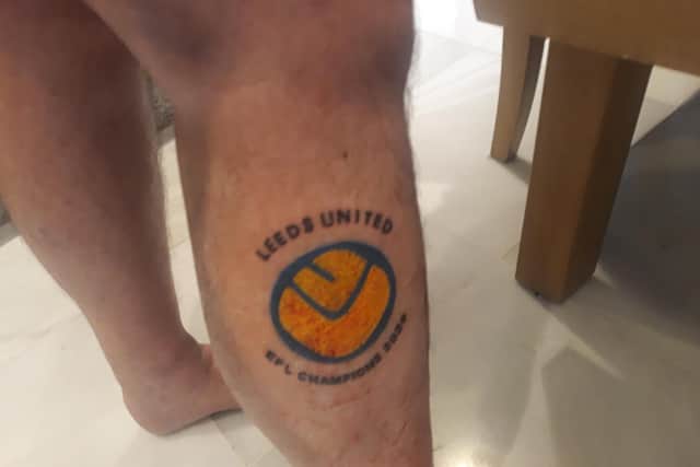 Mick Holmes got the tattoo to celebrate promotion