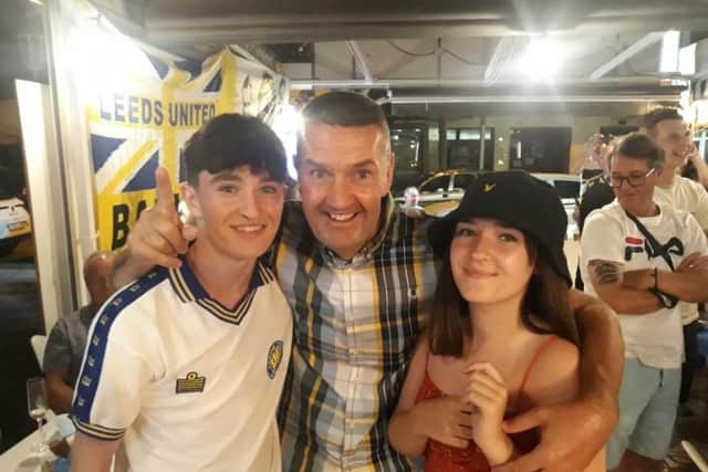 Jimmy Lyons with his children