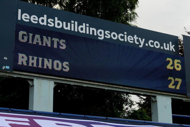 Headingley's scoreboard didn't tell the full story. Picture by James Hardisty.