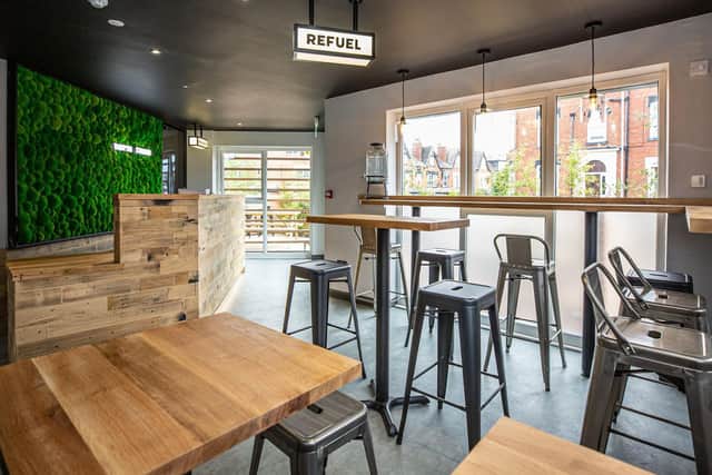 The wellness hub has an on-site cafe and juice bar