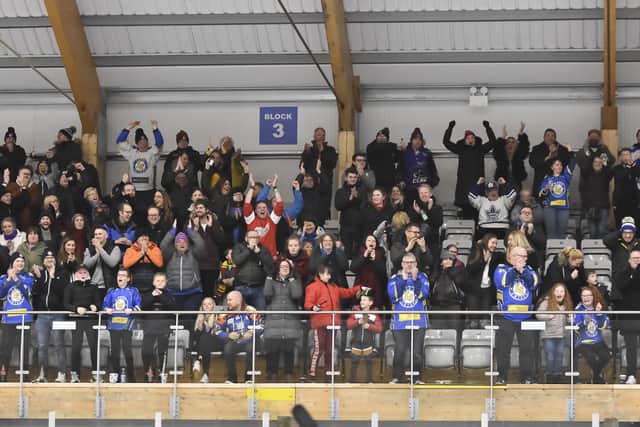Leeds Chiefs' fans made an early impression on forward Lewis Houston. Picture courtesy of Mark Ferriss.