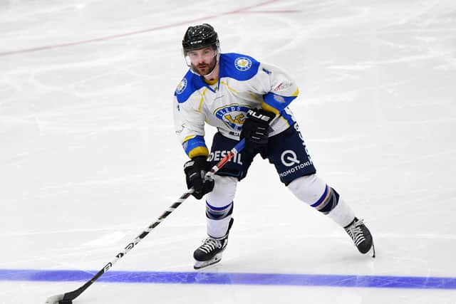 Leeds Chiefs' player-coach believes Lewis Houston can be a star in NIHL National and go on to play at higher level in years to come. Picture: Jonathan Gawthorpe.